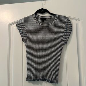 J. Crew striped short sleeve top, size small